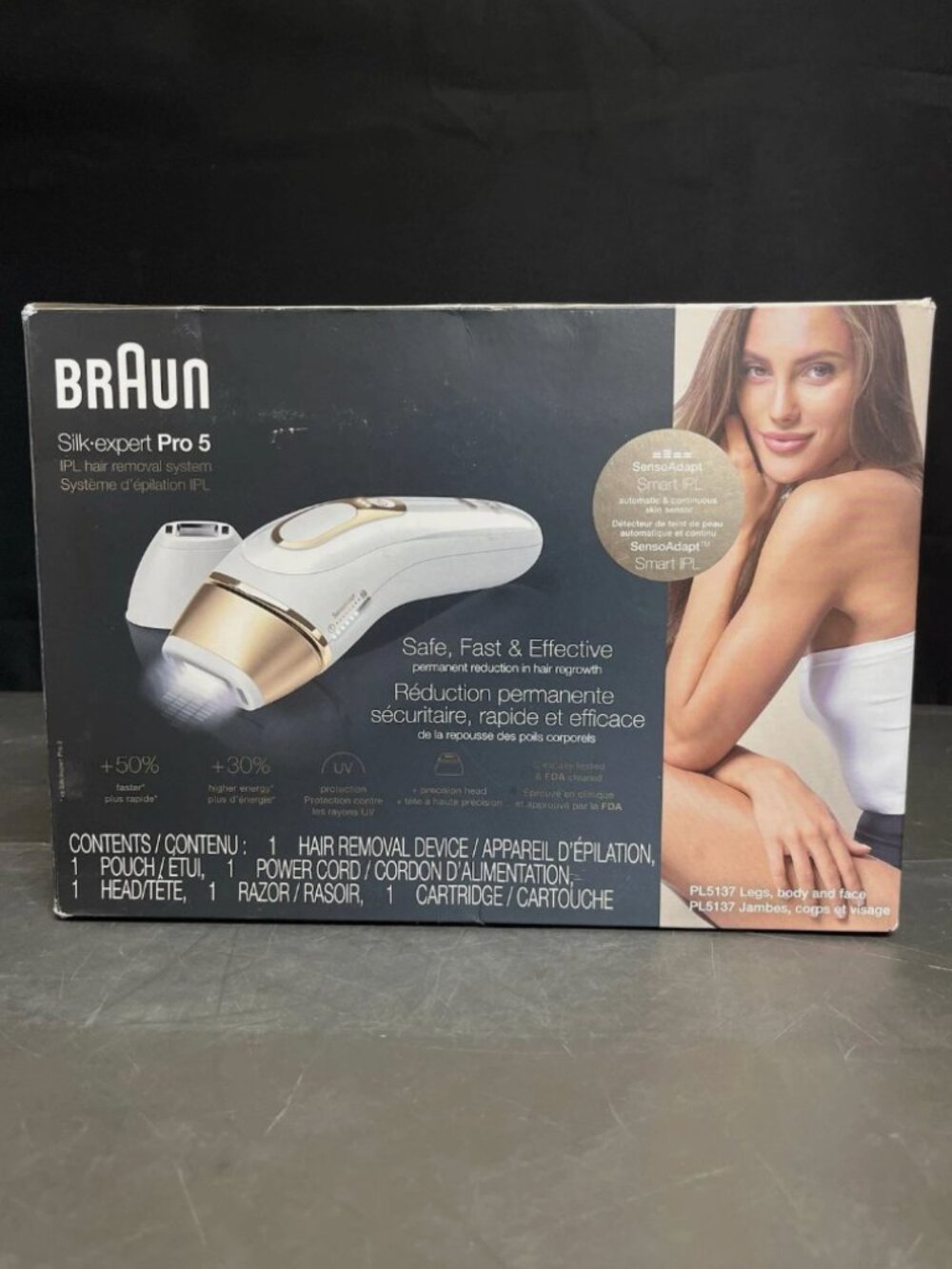 Braun Silk·expert Pro 5 PL5137 IPL At-Home Hair Removal System White&Gold 3